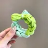 Diadema de pelo trenzado de alta elasticidad, engrosada, estilo coreano, con moño de dopamina, duradera y suave con el cabello, alto valor estético, para mujer