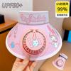 Chapéu de Sol Infantil Vazio com Ventilador Bebê Verão Novo Estilo Chapéu de Sol Infantil Desenho Animado Chapéu de Sol