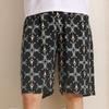 Pantalones de pijama de verano de algodón y seda para hombre, pantalones cortos casuales finos, sueltos, para uso exterior, para el hogar, pantalones deportivos de talla grande