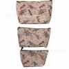 Bolsa de cosméticos mediana impermeable, estilo coreano, con estampado geométrico de dibujos animados y flores, bolsa de lavado portátil