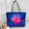 Bolso de Hombro Nuevo Estampado, Bolso de Lona para Mujer de Mano, Bolso Tote Estilo Coreano de Gran Capacidad, Bolso Artístico para Estudiante
