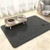 Tapete para Comida de Mascotas Temu Transfronterizo de Tierra de Diatomeas Impermeable Antideslizante para Perros y Gatos Resistente a la Suciedad y Fácil de Limpiar
