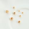 Color oro 14K preservante facetas cuchillo cuentas hechas a mano diy casero pulsera collar material cuentas cuentas cuentas pequeños accesorios