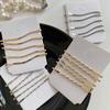 Pasador de Metal Estilo Coreano Sencillo para Niñas Pin de un Carácter Pin para Flequillo Lateral Ondulado Accesorios para el Cabello Pin para Mechones Sueltos para Mujeres