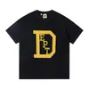 Gallery Dept Lavado y Desgastado Manga Corta Retro High Street Vintage Camiseta Suelta para Pareja Moderna