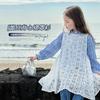 Camiseta para Niña Elefantito Tutú Otoño 2026 Nueva Camiseta Rayada Infantil Estilo Padre-Hijo Chaqueta Suave Amigable con la Piel