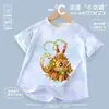 Conjunto de Verano del Rey Mono de Dibujos Animados para Niños, Malla Deportiva Nueva, Camiseta de Secado Rápido para Niños y Niñas, Ropa de Casa Transpirable