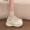 Zapatos Casuales Deportivos Ligeros para Senderismo de Malla Transpirable con Bloques de Color Retro y Suela Gruesa para Mujer 2026 Otoño Nuevo