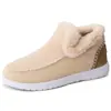Zapatos de Algodón para Mujer, Nuevo Estilo de Invierno, Botas de Nieve Gruesas y Forradas de Felpa, Botines sin Cordones, Moda Transfronteriza, Botas de Algodón Cálidas
