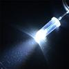 5mm de largo cabeza redonda resalte transparente blanco luz blanca f5 alargado blanco coloidal luz blanca plug-in led bead chip de cristal
