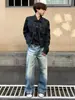Estilo Visual 2026 Nueva Chaqueta Negra de Piel Sintética para Hombre, Corte Ajustado, Estilo Corto, Abrigo de Cuero Elegante y Adelgazante