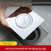 Ralo de Chão para Banheiro em Aço Inoxidável Tipo Pressão com Núcleo de Mola Cobertura de Vedação à Prova de Odores Ralo de Chão Universal Tipo Pressão