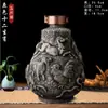 Jarra de Vino de Cerámica Jingdezhen 1.8kg Catties 5kg Antigua Sellada para el Hogar Botella de Vino Vacía Jarra de Vino Olla de Vino Jarra de Vino