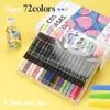 Set de Marcadores Acrílicos de Doble Punta Bicolor con Punta Suave, Apilables y Lavables, Bolígrafo de Color para Graffiti Pintado a Mano por Niños
