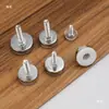 Tornillo m6m8 pie ajustable para muebles pie ajustable con tornillo almohadilla de pie de tornillo pie de ajuste de tornillo de nailon blanco pie nivelador