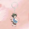Historia de Batalla de Luo Xiaohei 2 Película de Anime Merchandising Colgante Acrílico para Mochila Llavero Lindo Versión Q