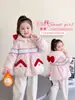 Jaqueta de Algodão para Meninas Outono Inverno 2026 Novo Estilo Estilosa com Capuz Infantil Espessada Forrada com Pelúcia Desenho Roupas de Algodão para Bebê Tendência
