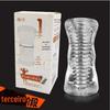 Fabricante Atacado Dispositivo de Masturbação Masculina Dispositivo de Exercício de Massagem Peniana Manual Copo de Aeronave Transparente Vagina Real Treinador