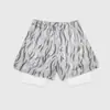 Shorts Holgados de Secado Rápido Estilo Americano para Hombre de Verano, Shorts Transpirables de Secado Rápido con Estampado de Hojas para Adolescentes, Shorts para Hombre
