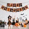 Nova Decoração de Bandeira Espiral Temática de Halloween Bruxa, Abóbora, Fantasma Conjunto Decoração de Halloween