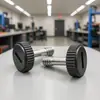 Fabricante 20 # Tornillo de Cabeza de Plástico con Rosca Recta de 1/4 de Pulgada Ajustado a Mano para Gimbal de Cámara, Perno de Media Rosca con Perilla