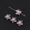 Accesorios para joyería diy material con cuentas color mágico AB estrella de cinco puntas cuentas sueltas niños acrílico transparente Estrella cuentas de agujero grande