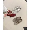 Sandalias Planas Mary Jane de Malla con Pedrería Personalizadas para Aumentar la Altura de Mujer con Diseño Hueco, Zapatos de Red, Zapatos para Mujer Talla Grande