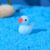 Mini Pato Amarillo Carnoso DIY Pequeños Adornos Paisajismo Acuario Decoración Lindo Pato de Resina Colorido Adornos