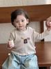 Conjunto de Chaqueta de Punto para Bebé e Infantil Otoño e Invierno 2026 Primavera Estilo Coreano Pantalones de Pierna Ancha Conjunto de Tres Piezas Cárdigan Moderno para Niño Pequeño