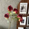 Flores Artificiales con 5 Cabezas, Rosas Burbuja, Rosas Pequeñas de Copo de Nieve, Decoración de Salón de Bodas, Arreglo Floral, Exhibición de Ventana para el Hogar, Flores Falsas