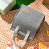 Bolsa de Almoço Minimalista Zhenwei de Mão Cationic Bolsa Bento Bolsa Isolada Bolsa para Lancheira Vertical Pacote de Gelo Grande Capacidade Bolsa para Lancheira