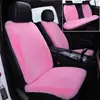 Almofada de Pelúcia para Assento de Carro de Inverno Peça Única Sem Encosto Almofada Espessa de Algodão Almofada Aquecida para Banco Dianteiro Almofada Quadrada Única