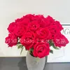 Planta de flor de simulación roja flor escena de boda al aire libre diseño decoración de interiores auditorio fábrica de flores artificiales venta al por mayor