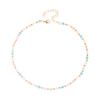 Internet estilo celebridade retro colorido cristal frisado colar temperamento moda empilhado clavícula cadeia