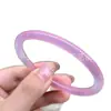 Pulsera de calcedonia rosa tipo hielo, pulsera rosa flor de cerezo, pulsera de ágata calcedonia, pulsera redonda, pulsera para mujer, pulsera de jade hibisco, pulsera de jade