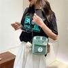 Comércio Exterior 2022 Primavera Novo Tendência Fofo Urso Lona Feminino Estilo Coreano estilo ins Bolsa Transversal de Ombro