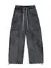 Calças Jeans Masculinas 2026 Novo Estilo Juventude Versátil Primavera Calças de Perna Reta Largas Casuais Calças Longas Masculinas