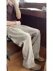 Pantalones de traje a rayas plisados estilo Old Money para hombre, pantalones casuales rectos de verano fluidos, pantalones anchos relajados y holgados tipo Yamamoto