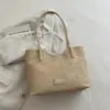 Bolso de hombro tipo tote vintage con estampado floral transfronterizo, gran capacidad, bolso de mano casual, simple y versátil para el trabajo