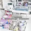 Prateleira de Armazenamento de Mesa Ins de Camada Dupla, Simples e Elegante, Prateleira de Armazenamento de Mesa Multifuncional de Dois Níveis para Estudantes