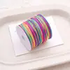 No. 72 Hilo de Jade Cuerda Colorida Encriptada DIY Pulsera de Tejido Hecha a Mano Hilo Degradado Pulsera de Cinco Colores Cordón para Colgante
