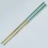 Palitos de Aço Inoxidável 304L Espessados com Revestimento Colorido, Utensílios de Mesa Domésticos, Palitos para Restaurantes Comerciais, Palitos Individuais para Adultos, Aço Inoxidável
