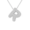 Collar Nuevo Estilo Europeo y Americano 2024 con Incrustaciones Collar de 26 Letras Burbuja Moda para Mujer Regalo de Cumpleaños Joyería