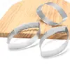 430 anillo de torre de perforación con forma de concha de oliva método de anillo tipo molde para base de tarta perforada anillo para pastel de mousse molde para pastel eléctrico molde para pastel de maíz