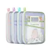 Bolsa para asignaturas en forma de L A4 doble capa malla de nylon transparente para exámenes de estudiante bolsa para documentos bolsa de almacenamiento de libros