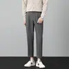 Pantalones Cortos de Verano para Hombre, Caídos, Resistentes a las Arrugas, No Planchar, Ligeramente Rectos y Ligeramente Holgados, Pantalones Casuales de Trabajo para Hombre