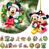 Transfronterizo Nuevo 0 Árbol de Navidad Colgante Acrílico Plano Mickey Mouse Adornos de Navidad Decoración Navideña