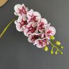 Mini orquídea Phalaenopsis de 8 cabezas con forma de mariposa, ideal para bodas, recuerdos, ropa y accesorios. Flores falsas.