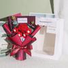 Nuevo ramo de rosas de punto de lana creativo para el Día de la Mujer, regalo para el Día de la Madre y el Día del Maestro, flor de hojaldre hecha a mano