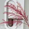 Hierba de coral artificial, hierba dorada, con follaje denso y esponjoso, plantas verde dopamina, espigas de arroz temáticas de otoño y hojas decorativas para bodas